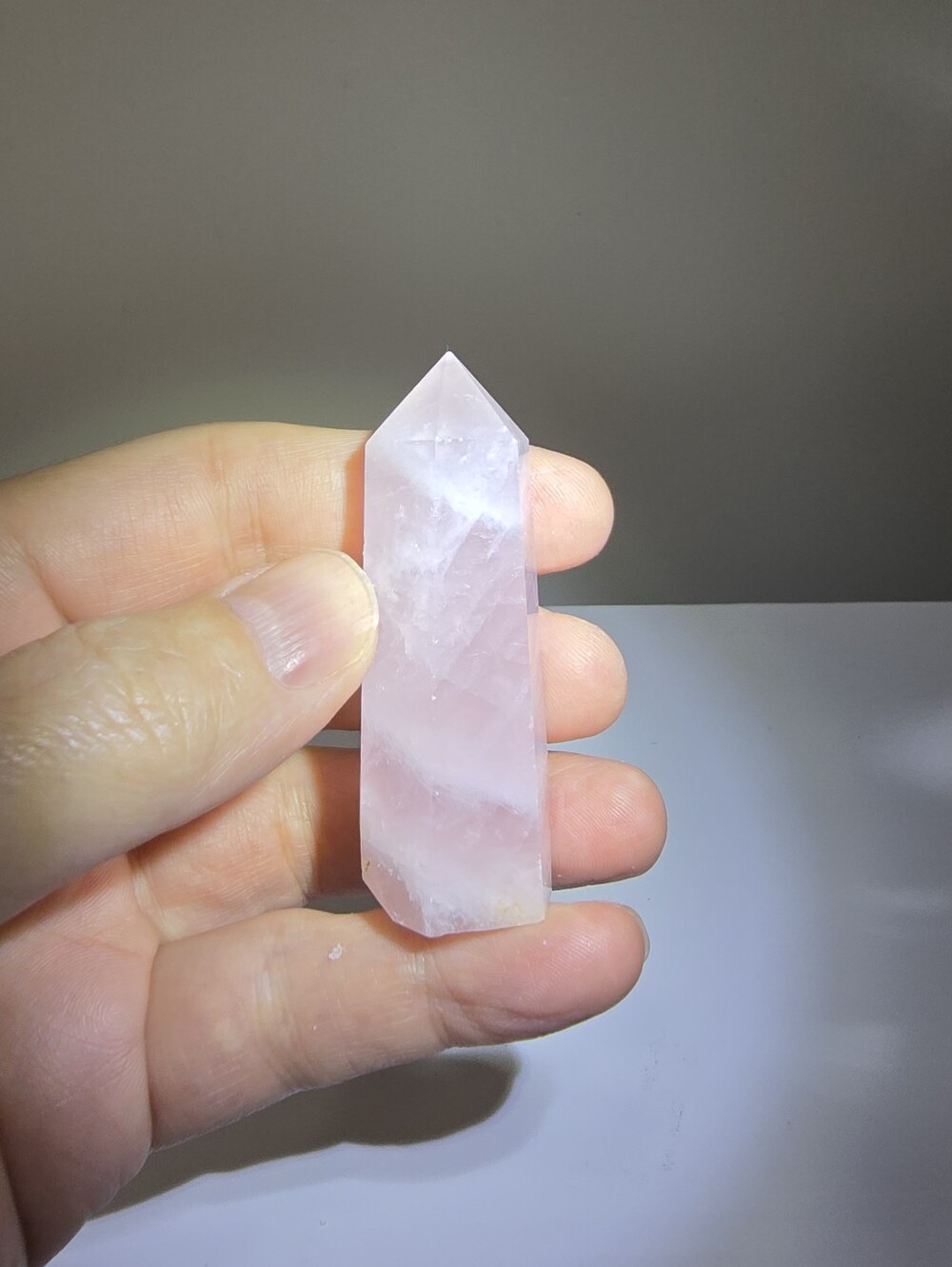 Rose Quartz Crystal Tower #G
